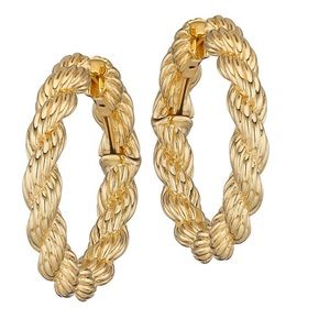 Adria Orsini (Nadri) - Twist wide hoop earrings